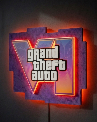 Premium Alcantara Wall-Mounted LED Sign